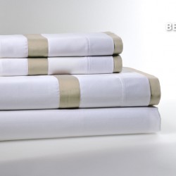 Σετ Σεντόνια King Με Ρεβερ Beige 250 Κλωστές