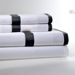 Σετ Σεντόνια King Με Ρεβερ Black 250 Κλωστές