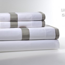 Παπλωματοθήκη King Με Ρεβερ Light Grey 250 Κλωστές