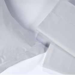 Σετ Σεντόνια Υπέρδιπλα Αζουρ Light Grey Oxford Μαξ/κες