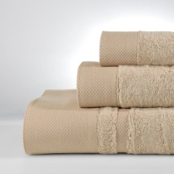 Σετ Πετσέτες New Rosa Beige (3τμχ)