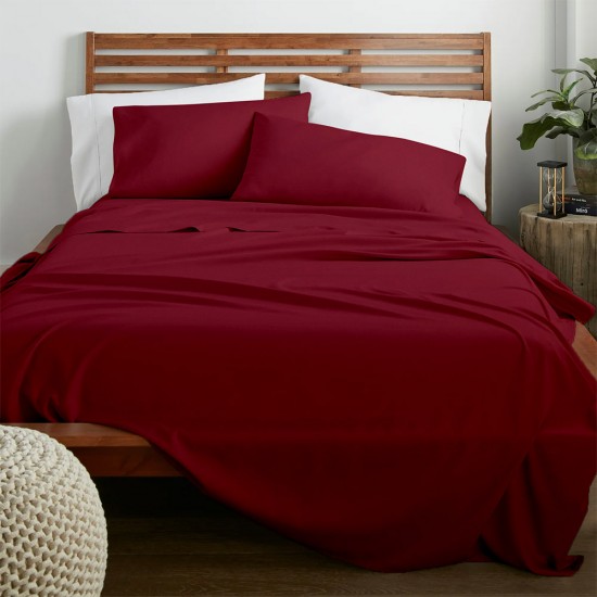 LINO ΣΕΝΤΟΝΙ CLARO BURGUNDY 180X200+30 LINO ΣΕΝΤΟΝΙ CLARO BURGUNDY 180X200+30