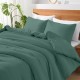 LINO ΣΕΝΤΟΝΙ BASICO PETROL 160X200+30 LINO ΣΕΝΤΟΝΙ BASICO PETROL 160X200+30