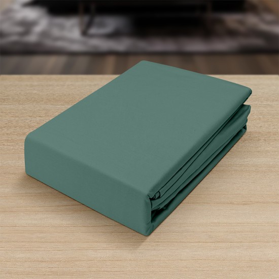 LINO ΣΕΝΤΟΝΙ BASICO PETROL 180X200+30 LINO ΣΕΝΤΟΝΙ BASICO PETROL 180X200+30