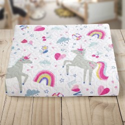 LINO ΚΟΥΒΕΡΛΙ ΕQUS WHITE  160X220