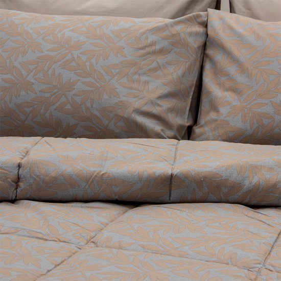 LINO ΚΟΥΒΕΡΛΙ LEAFY CORAL 220Χ240