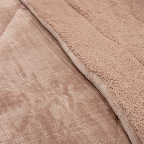 LINO ΚΟΥΒΕΡΤΟΠΑΠΛΩΜΑ DANIA MOCCA 160X220