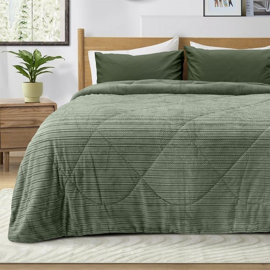LINO ΚΟΥΒΕΡΤΟΠΑΠΛΩΜΑ STACY KHAKI 220X240 LINO ΚΟΥΒΕΡΤΟΠΑΠΛΩΜΑ STACY KHAKI 220X240