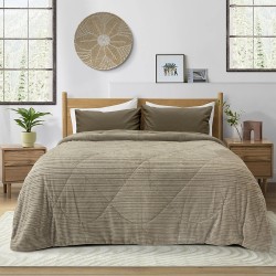 LINO ΚΟΥΒΕΡΤΟΠΑΠΛΩΜΑ STACY TAUPE 160X220