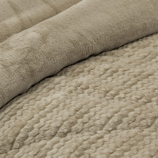 LINO ΚΟΥΒΕΡΤΟΠΑΠΛΩΜΑ STACY TAUPE 160X220