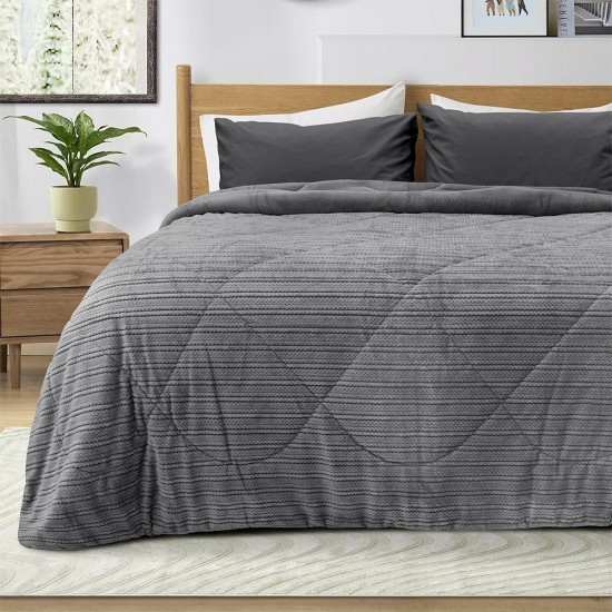 LINO ΚΟΥΒΕΡΤΟΠΑΠΛΩΜΑ STACY GREY 160X220