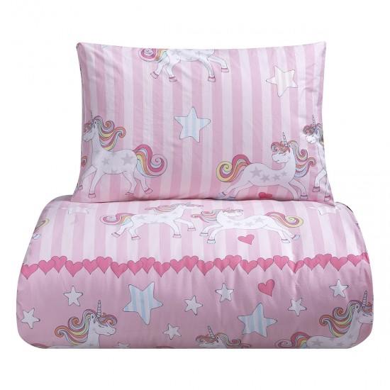 LINO ΠΑΠΛΩΜΑ MONOKEROS PINK 160X240
