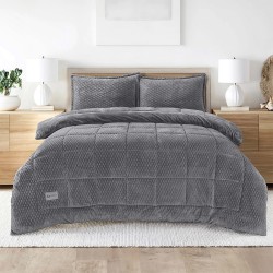 LINO Κουβερτοπάπλωμα Μονό (160x220) Lofti Γκρι