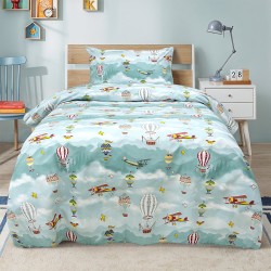 LINO Παιδικό Πάπλωμα (160x240) Cloud Chasers Πετρόλ