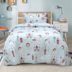 LINO Παιδικό Πάπλωμα (160x240) Cloud Kingdom Μέντα