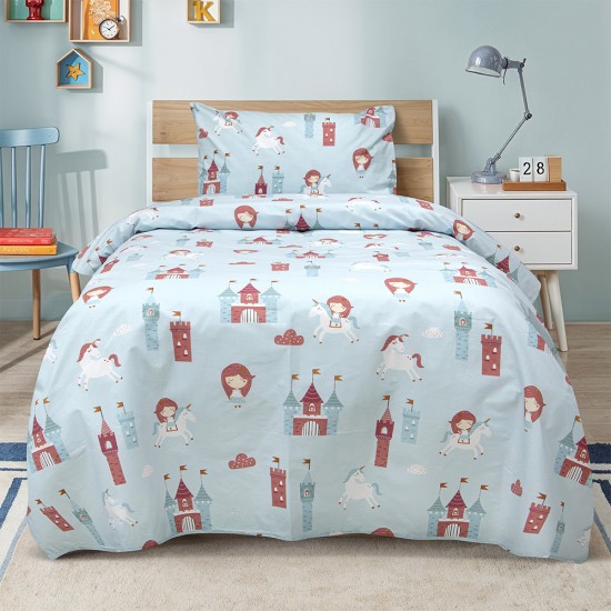 LINO Παιδικό Πάπλωμα (160x240) Cloud Kingdom Μέντα