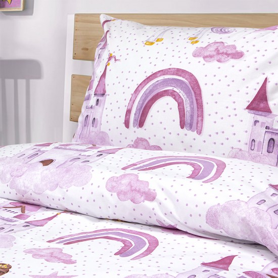 LINO Παιδικό Πάπλωμα (160x240) Dreamy Castleland Λευκό