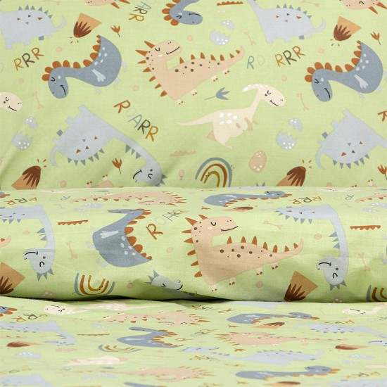 LINO Παιδικό Πάπλωμα (160x240) Jurrasic Nap Πράσινο