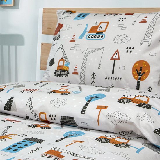 LINO Παιδικό Πάπλωμα (160x240) Playground Town Γκρι