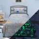 LINO ΚΟΥΒΕΡΤΑ FLEECE SHERPA ΦΩΣΦΟΡΙΖΕ VOLCANO GREY-CIEL 160X220