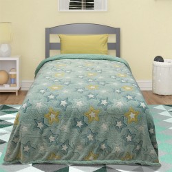 LINO ΚΟΥΒΕΡΤΑ FLEECE SHERPA ΦΩΣΦΟΡΙΖΕ STER MINT 160X220