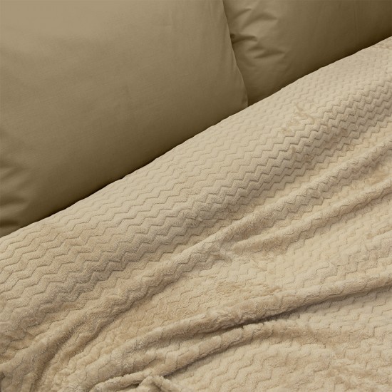 LINO ΚΟΥΒΕΡΤΑ PELUSA BEIGE 220X240