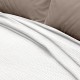 LINO Κουβέρτα King size (240x260) Πικέ Cocoon Λευκό