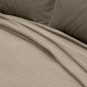 LINO Κουβέρτα King size (240x260) Πικέ Cocoon Μόκα