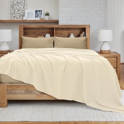 LINO Κουβέρτα King Size (240x260) Πικέ Cocoon Εκρού