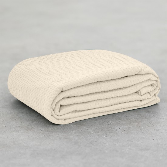 LINO Κουβέρτα King Size (240x260) Πικέ Cocoon Εκρού