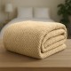 LINO Κουβέρτα Υπέρδιπλη (220x240) Fleece Napnest Μπεζ