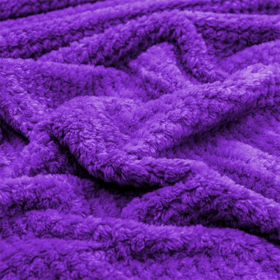 LINO Κουβέρτα Υπέρδιπλη (220x240) Fleece Napnest Μωβ