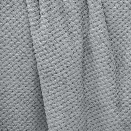 LINO Κουβέρτα Υπέρδιπλη (220x240) Fleece Napnest Ανοιχτό Γκρι