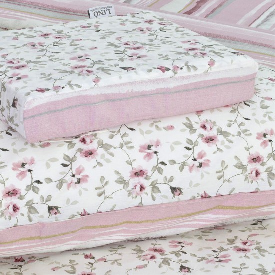 LINO ΣΕΤ ΣΕΝΤΟΝΙΑ AGNE ROSE 170Χ260 LINO ΣΕΤ ΣΕΝΤΟΝΙΑ AGNE ROSE 170Χ260