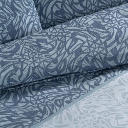 LINO ΣΕΤ ΣΕΝΤΟΝΙΑ ALIBOUM PETROL 105X200+30