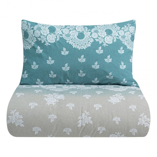 LINO ΣΕΤ ΣΕΝΤΟΝΙΑ DIMEL PETROL 105X200+30 LINO ΣΕΤ ΣΕΝΤΟΝΙΑ DIMEL PETROL 105X200+30