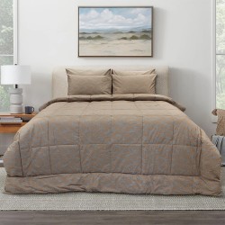 LINO ΣΕΤ ΣΕΝΤΟΝΙΑ LEAFY CORAL 105X200+30
