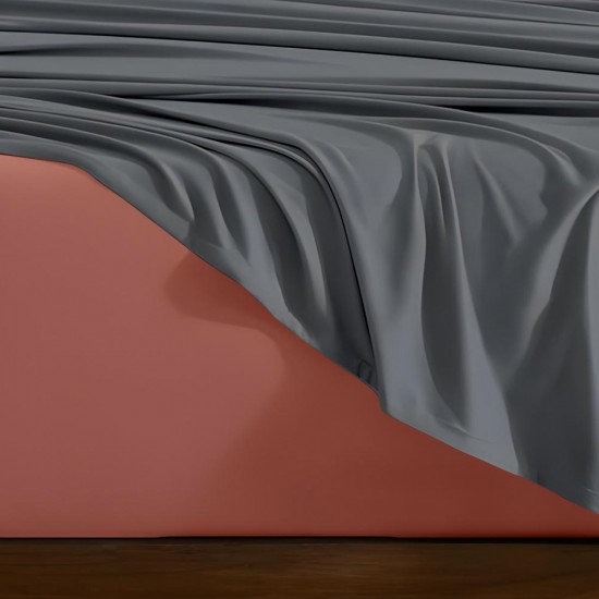 LINO ΣΕΤ ΣΕΝΤΟΝΙΑ DOBLE CORAL-GREY 240X260 LINO ΣΕΤ ΣΕΝΤΟΝΙΑ DOBLE CORAL-GREY 240X260