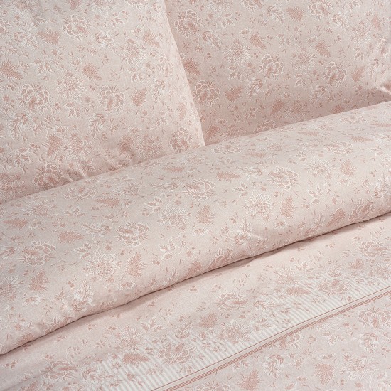 LINO ΣΕΤ ΠΑΠΛΩΜΑΤΟΘΗΚΗ LILL SALMON 160X240 LINO ΣΕΤ ΠΑΠΛΩΜΑΤΟΘΗΚΗ LILL SALMON 160X240