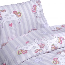 LINO ΣΕΤ ΠΑΠΛΩΜΑΤΟΘΗΚΗ MONOKEROS LILAC 160X240