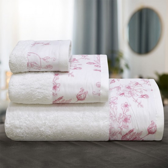 LINO ΣΕΤ ΠΕΤΣΕΤΕΣ VILLE PINK WHITE 3ΤΜΧ