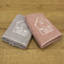 LINO ΣΕΤ ΠΕΤΣΕΤΕΣ REFUGIO PINK-GREY 2ΤΜΧ