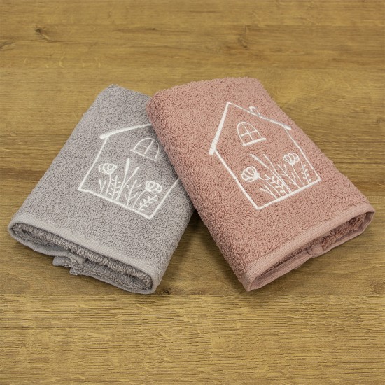 LINO ΣΕΤ ΠΕΤΣΕΤΕΣ REFUGIO PINK-GREY 2ΤΜΧ