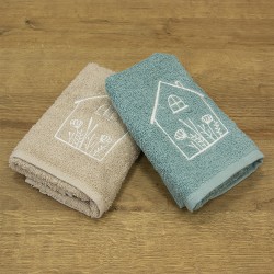 LINO ΣΕΤ ΠΕΤΣΕΤΕΣ REFUGIO BEIGE-MINT 2ΤΜΧ