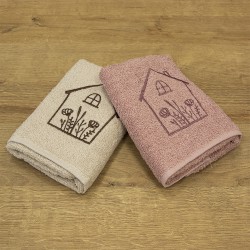 LINO ΣΕΤ ΠΕΤΣΕΤΕΣ REFUGIO BEIGE-PINK 2ΤΜΧ