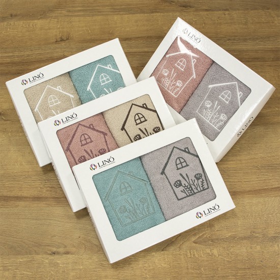 LINO ΣΕΤ ΠΕΤΣΕΤΕΣ REFUGIO GREY-MINT 2ΤΜΧ