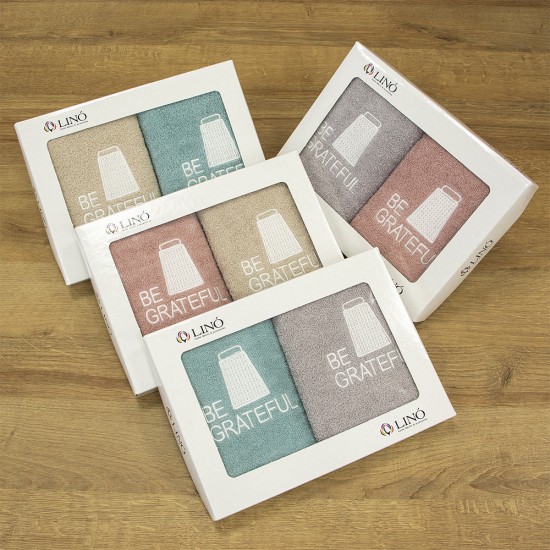 LINO ΣΕΤ ΠΕΤΣΕΤΕΣ BE GRATEFUL BEIGE-MINT 2ΤΜΧ LINO ΣΕΤ ΠΕΤΣΕΤΕΣ BE GRATEFUL BEIGE-MINT 2ΤΜΧ