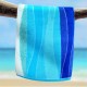 LINO ΠΕΤΣΕΤΑ ΘΑΛΑΣΣΗΣ SHADES OF WAVE BLUE 90X180 LINO ΠΕΤΣΕΤΑ ΘΑΛΑΣΣΗΣ SHADES OF WAVE BLUE 90X180
