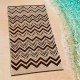 LINO ΠΕΤΣΕΤΑ ΘΑΛΑΣΣΗΣ ZIGZAGE BROWN 86X160 LINO ΠΕΤΣΕΤΑ ΘΑΛΑΣΣΗΣ ZIGZAGE BROWN 86X160