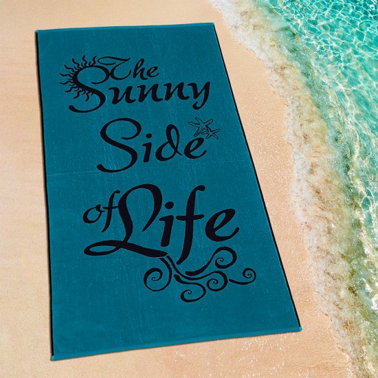 LINO ΠΕΤΣΕΤΑ ΘΑΛΑΣΣΗΣ SUNNY LIFE BLACK-PETROL 86X160 LINO ΠΕΤΣΕΤΑ ΘΑΛΑΣΣΗΣ SUNNY LIFE BLACK-PETROL 86X160